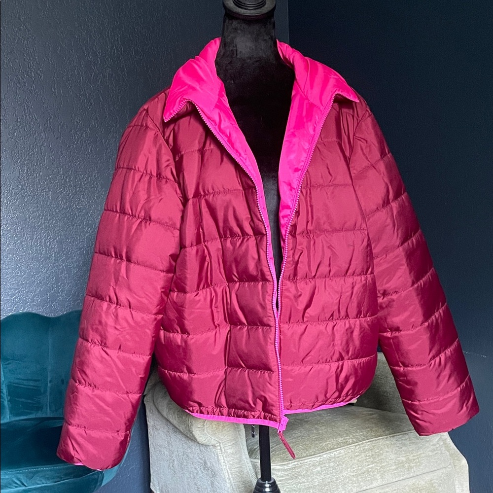 Wild Fable Pink Puffer Jacket